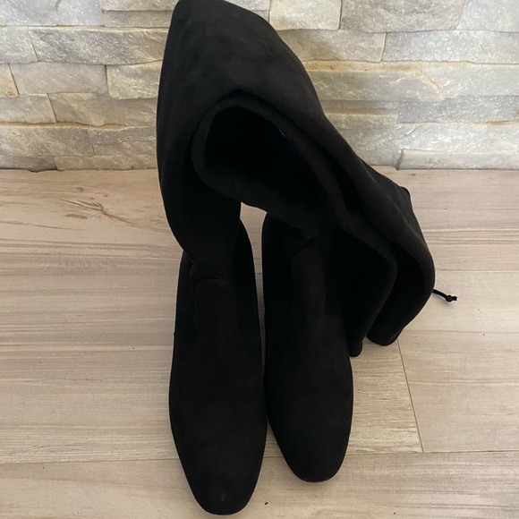 Stuart Weitzman Suede Over The Knee Boots - Picture 2 of 12